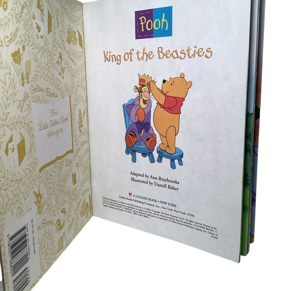 Winnie the Pooh Little Golden Books King of the Beasties Sweetest Christmas Lot - Picture 5 of 13